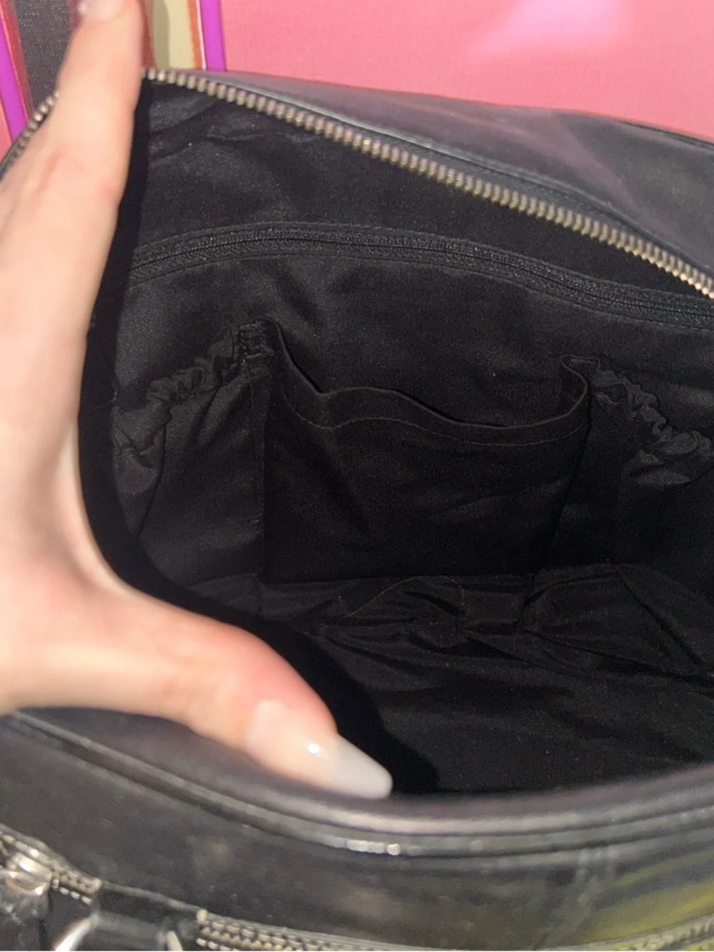 Coach Black Leather Dome Satchel with Top Handles - Picture 5 of 5